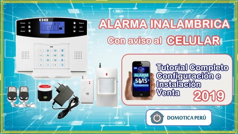 Cómo se instala una sirena con función de aviso por SMS o llamada telefónica en el hogar