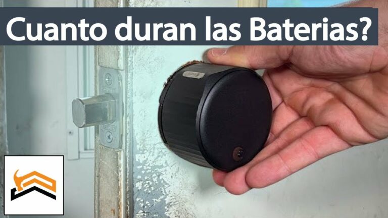 Cuánto tiempo suele durar la batería de una cerradura inteligente para ventanas